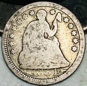1854�N �V�[�e�b�h�E���o�e�B�E�n�[�t�_�C�� 5�Z���g �A���[�Y 90% �V���o�[ US �R�C�� CC27197