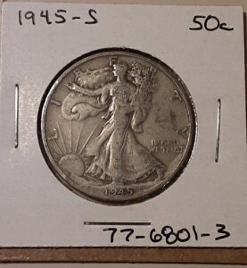 1945-S �E�H�[�L���O�E���o�e�B�E�n�[�t�h�� �T���t�����V�X�R������ US 50�Z���g 90% (#77-6801-3)