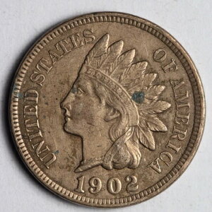 1902�N �C���f�B�A���w�b�h�Z���g�y�j�[ AU ++/UNC e152 KJIH-