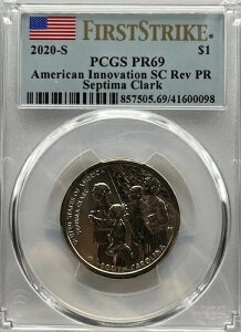 2020�N-S $1 �A�����J���C�m�x�[�V���� SC-Septima Clark-PGCS PR69 FS Rev PR-