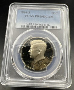1984�N S 50�Z���g �P�l�f�B �v���[�t �n�[�t�_���[�R�C�� ���j�b�P�� PR69 DCAM PCGS #360
