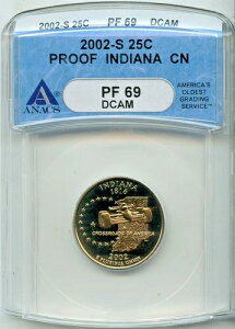 2002-S 25�Z���g �C���f�B�A�i�B�N�H�[�^�[ PF 69DCAM ANACS # 70013104 + �{�[�i�X