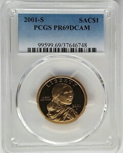2001-S �v���[�t �l�C�e�B�u�A�����J�� �T�J�K�E�B�A �h�� PCGS PR69 DCAM - �F�򂹂��u���[���x��