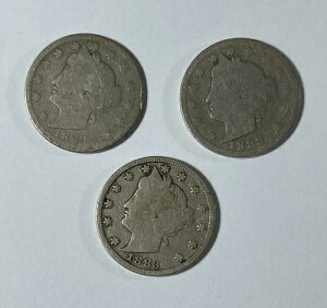1883 N/C & W/C & 1888 Liberty 5C (#20517) ��i�ʃt�B���[