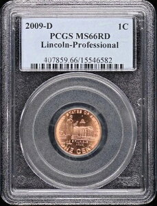 2009-D 1C �����J�[���E�v���t�F�b�V���i�� �^�C�v5 �o�C�Z���e�j�A�� PCGS MS66RD
