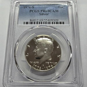 1976-S �V���o�[ �P�l�f�B �n�[�t�_���[ PCGS PR69 �J���I 50�Z���g �č��R�C�� ���b�g #3006