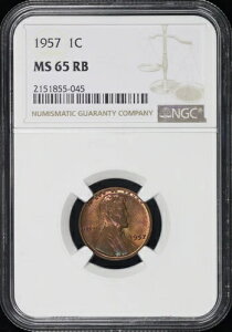 1957�N�����J�[���E�E�B�[�g�E�Z���g NGC MS-65 RB �g�[�� - OG�~���g�Z�b�g����V���ɃO���[�f�B���O�ς�