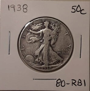 1938�N�t�B���f���t�B�A�����ǔ��s�̕č�50�Z���g�E�H�[�L���O�E���o�e�B�E�n�[�t�h���i90%��݁j�i#80-RB1�j