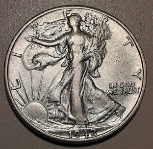 1942-D �f���o�[������ �č� 50�Z���g �E�H�[�L���O�E���o�e�B�E�n�[�t�h�� (#28-5894/WB1)