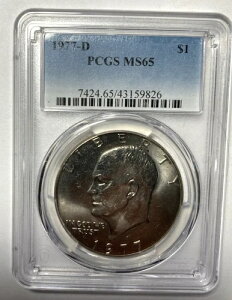 1977-D �A�C�N�E�_���[ �t���b�V�[�E�u���C�g PCGS MS65