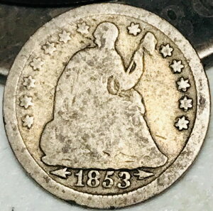 1853�N �V�[�e�b�h�E���o�e�B �n�[�t�_�C�� 5�Z���g �A���[�Y ���Ӓ� �V���o�[ US �R�C�� CC27193