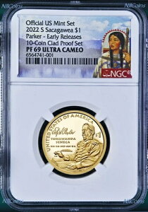 2022 S �T�J�K�E�B�A �v���[�t $1 �G���[ S. �p�[�J�[ ER NGC PF69 *10 �N���b�h�R�C���Z�b�g* �o�[�W����