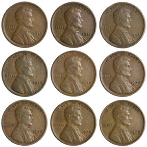 F/VF 1920 - 1929 P-MINT �����J�[�� �E�B�[�g�Z���g�y�j�[ 9���Z�b�g �����I F/VF