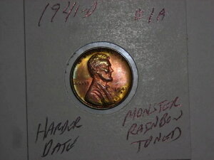 �����y�j�[ 1941D �����J�[���Z���g ���������C���{�[�g�[���̃��b�h BU 1941-D UNC ���b�g #1A