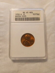 1958 D �E�B�[�g�Z���g ANACS MS-65 RD �u���[��-2225