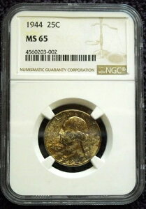1944�N P �N�H�[�^�[ NGC MS65 *�������^�C�K�[�X�g���C�v*