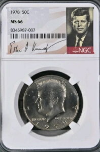 1978�N �P�l�f�B �n�[�t�_���[ MS66 NGC �X�y�V�������x�� Bx92