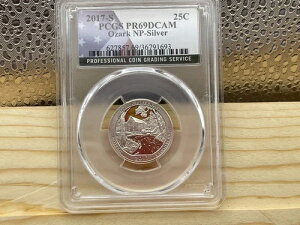 2017-S PCGS PR69DCAM �I�U�[�N NP- �V���o�[ 25�Z���g �t���b�O���x��