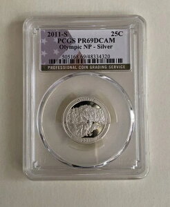 2011-S 25�Z���g �X�e�[�g�N�H�[�^�[ �I�����s�b�N PCGS PR69 DCAM 90% �V���o�[