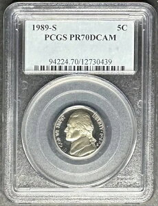 1989-S �v���[�t �W�F�t�@�[�\�� �j�b�P�� PCGS PR-70 DCAM�A3 �_�w���� 5 �h������!!