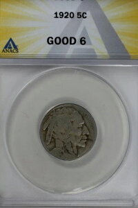 1920�N .05 ANACS G 6 �o�b�t�@���[�j�b�P���A�C���f�B�A���j�b�P���A5�Z���g�s�[�X