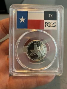 2004-S 25�Z���g �X�e�[�g�N�H�[�^�[ �e�L�T�X PCGS PR69 DCAM 90% �V���o�[