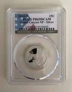 2010-S 25�Z���g �X�e�[�g�N�H�[�^�[ �O�����h�L���j�I�� PCGS PR69 DCAM 90% �V���o�[