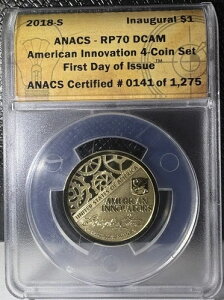 2018-S �A�����J���C�m�x�[�V���� $1 WA�����ς� ����������o�[�X�v���[�t ANACS RP70 DCAM