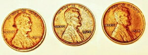 1909�N�A1910�N�A1914�N�̃����J�[���E�y�j�[�d��3���Z�b�g�B�g��ʐ^��5�`10���ڂ��������������B