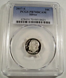 2017-S 10�Z���g �V���o�[ PCGS PR70DCAM ���[�Y�x���g �_�C�� �����g�[�� �v���[�t �f�B�[�v�J���I PR 70