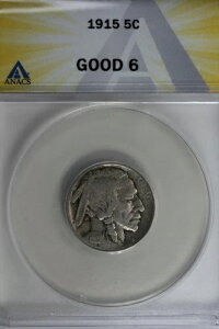 1915 .05 ANACS G 6 �o�b�t�@���[�j�b�P���A�C���f�B�A���j�b�P���A5�Z���g�s�[�X