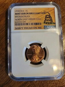 2020�N �~���g�G���[ �u�����A���g Un Broadstruck Northeast Error Coll Penny NGC �F��-
