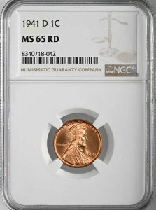 1941-D 1C �����J�[�� �E�B�[�g �Z���g�u�f���o�[�~���g�vNGC MS65 RD (���b�h) # 8340718-042