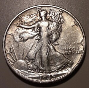 1945-S �E�H�[�L���O�E���o�e�B�E�n�[�t�h�� �T���t�����V�X�R������ US 50�Z���g 90% (#54w-5274/76)