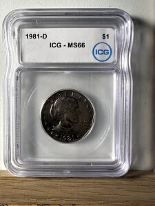 1981 D $1 �X�[�U���EB�E�A���\�j�[�E�_���[ ICG MS66