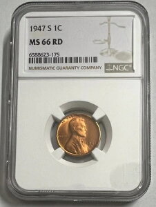1947-S MS66 RD ���b�h�ANGC�O���[�f�B���O�R�C���A�F��E�B�[�g�Z���g�O�b�h�C���[