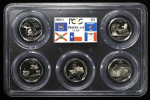 2004-S MI WI FL TX IA �B�v���[�t�N�H�[�^�[ 5���Z�b�g PCGS PR69 DCAM