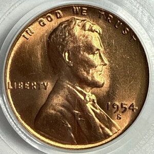 1954 S - �����J�[���E�E�B�[�g�E�Z���g - PCGS MS66RD ���m�ȃR�C���摜