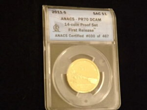 2011-S $1 �T�J�K�E�B�A ANACS PR 70 DCAM