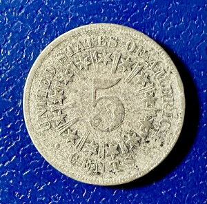 �󏭂Ȕ�����1866�N���č�5�Z���g�d�݁iRays KM 96�t���j