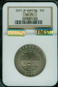 2001 P �L���s�g�� �r�W�^�[ �n�[�t�_���[ NGC MS-70 MAC �ō����O���[�h & MAC �X�|�b�g���X *