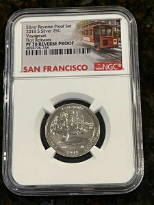 2018-S �V���o�[ �{���[�W���[�Y 25C NP Qtr REV PF70 NGC FR �g�����[���x�� LOW POP--1629