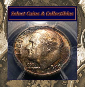 1946-S 10�Z���g ���[�Y�x���g �_�C�� - �J���t���ȃI���W�i���g�[�j���O - PCGS MS64 #3153