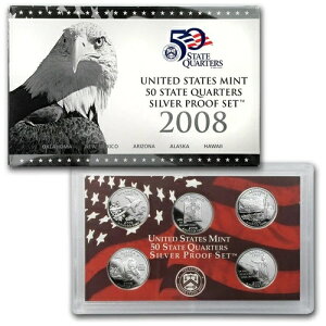 2008�N �A�����J �W�F���J���I �V���o�[ 50�B 5�s�[�X �v���[�t�Z�b�g COA�ƃp�b�P�[�W�t��