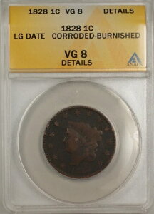 1828�N LG ���t ���[�W�Z���g 1�Z���g�R�C�� ANACS VG 8 �ڍ� ���H�E�����ς�