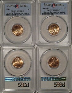 2009 P & D �����J�[���`���� 1�Z���g 2���Z�b�g PCGS SP68RD �T�e���d�グ
