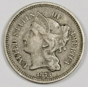 1873�N��3�Z���g�E�j�b�P���݁B�u3�v�̕������J������ԁB���R�̂܂܁A�����BXF. 163279