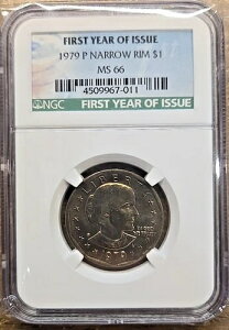 1979 P SUSAN B ANTHONY NGC MS66 GEM NARROW RIM $1 �� ���Ń��x��