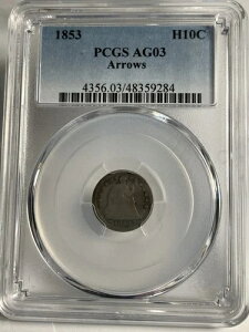 1853�N �n�[�t�_�C���A���[ PCGS AG03! 48359284-