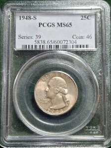 1948�N S���V���g���N�H�[�^�[ PCGS MS65�A�s���N���������F��